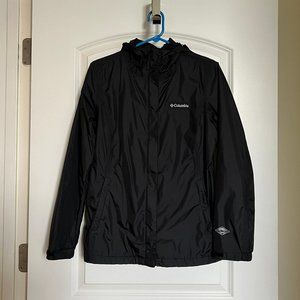Columbia Black Rain Jacket - Size M